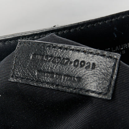 Saint Laurent Calfskin Y Quilted Monogram Large Loulou Chain Satchel Black 8 of 11