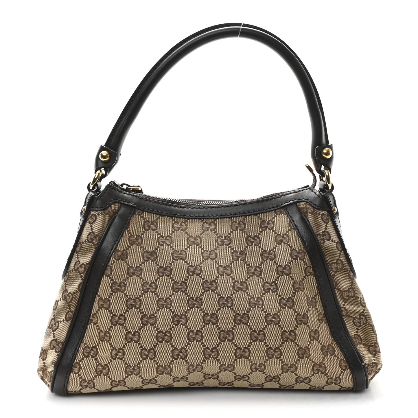 Monogram Small Scarlett Studded Interlocking G Hobo Dark Brown
