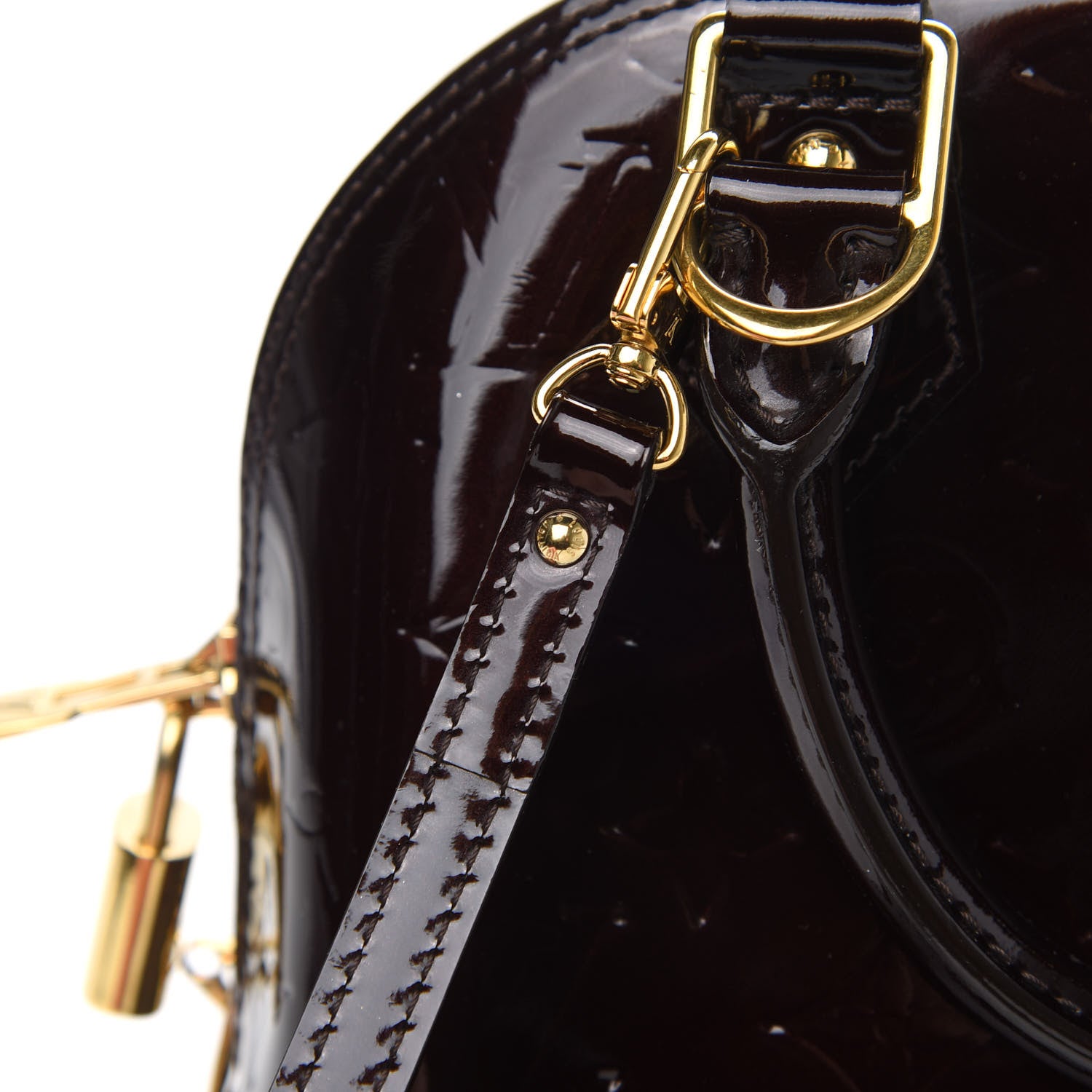 Louis Vuitton Vernis Alma BB Amarante 11 of 12