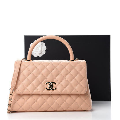 Chanel Caviar Quilted Small Coco Handle Flap Light Pink 11 of 11