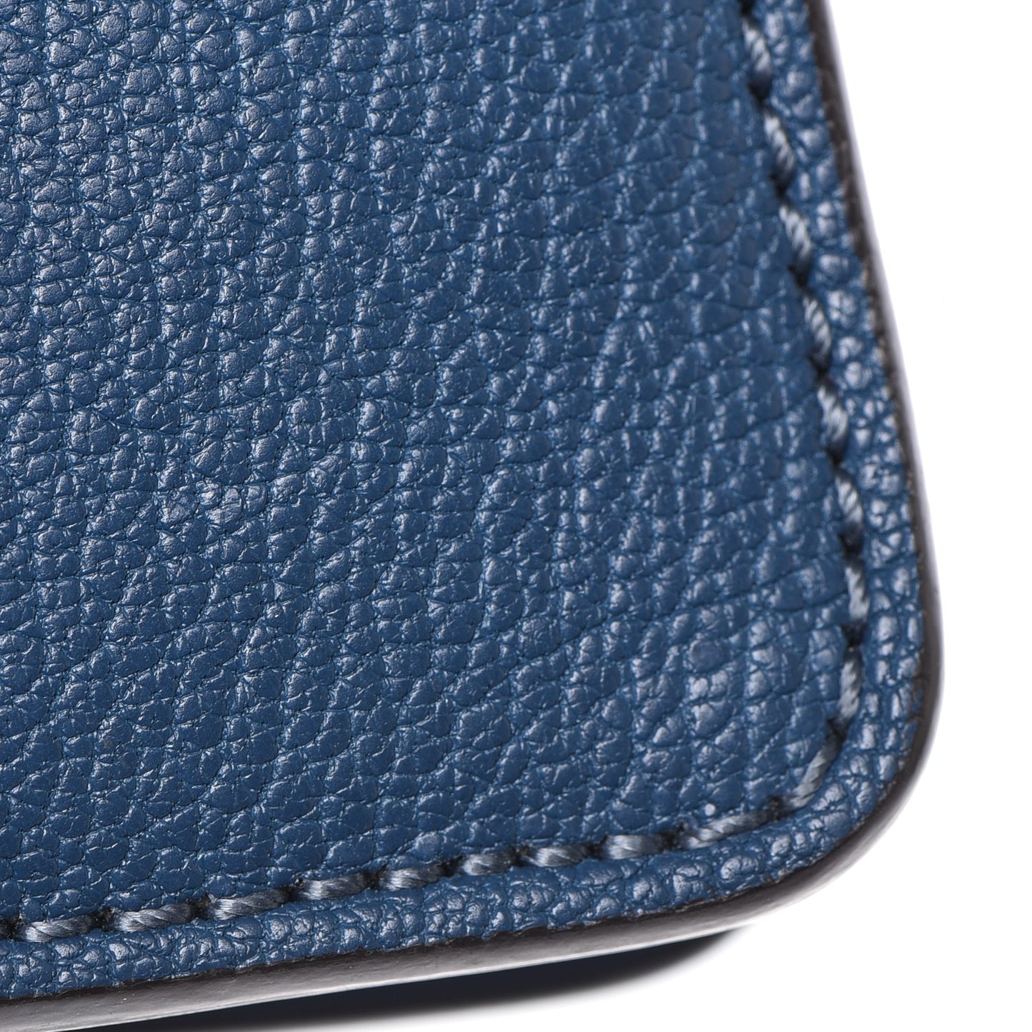 Calfskin Medium Faye Shoulder Bag Denim Blue