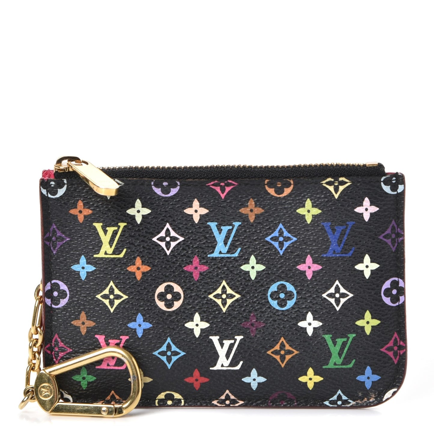 Monogram Multicolor Key Pouch Black Grenade