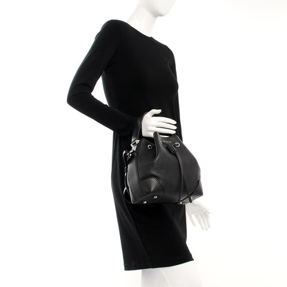 Givenchy Calfskin Small Lucrezia Drawstring Bucket Bag Black 3 of 15