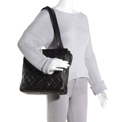 Chanel Lambskin Quilted Shoulder Bag Black 2 of 8