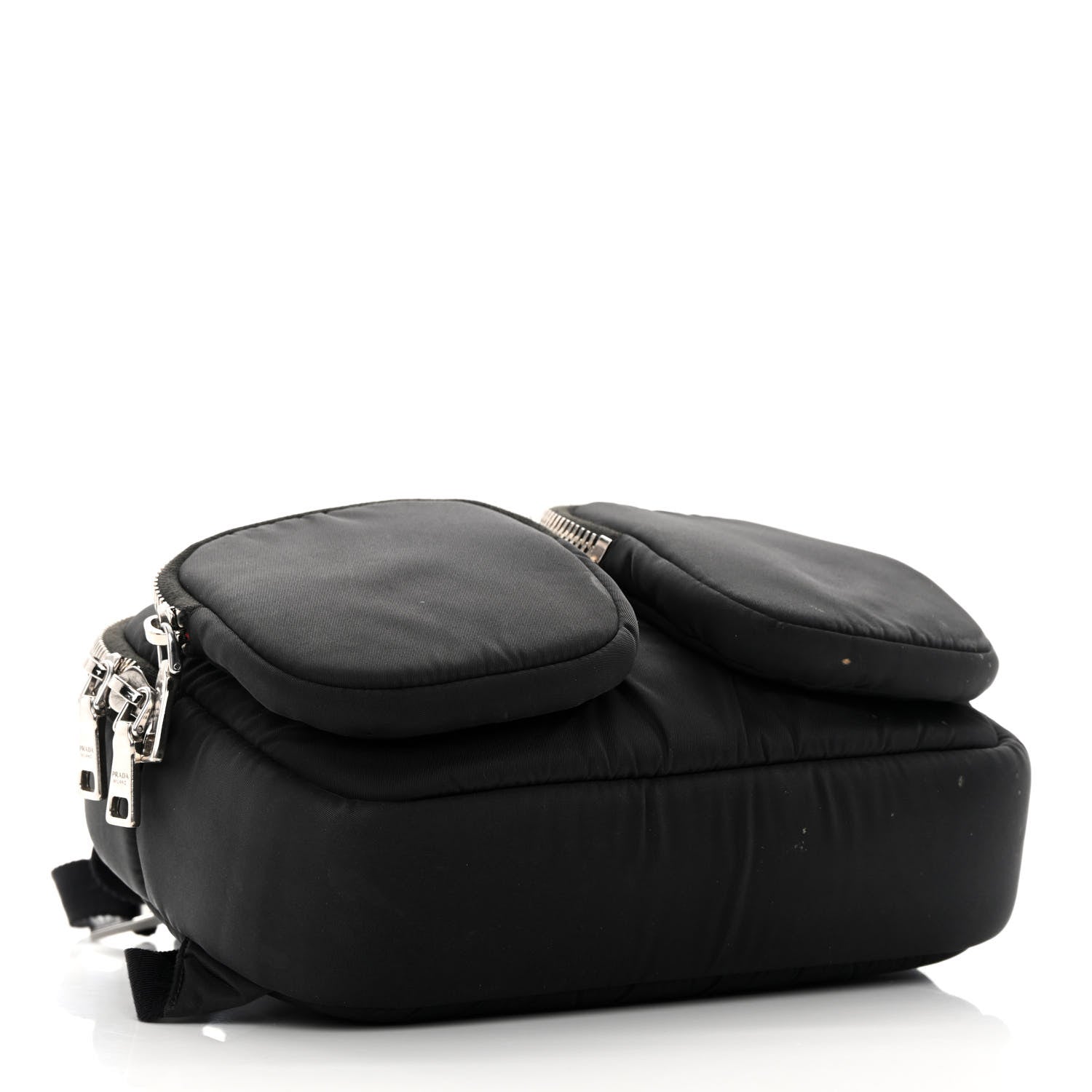 Prada Tessuto Nylon Pocket Top Handle Cargo Backpack Black 4 of 16