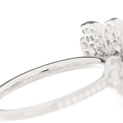 Tiffany Platinum Diamond Paper Flowers Mixed Cluster Ring 49 5 3 of 4