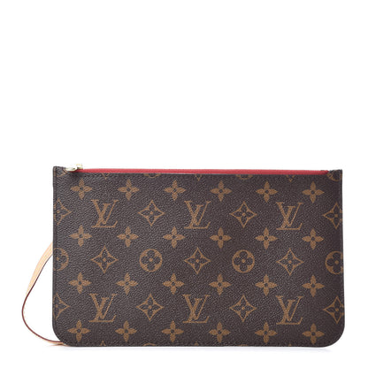 Louis Vuitton Monogram Neverfull MM GM Pochette Cherry 1 of 8