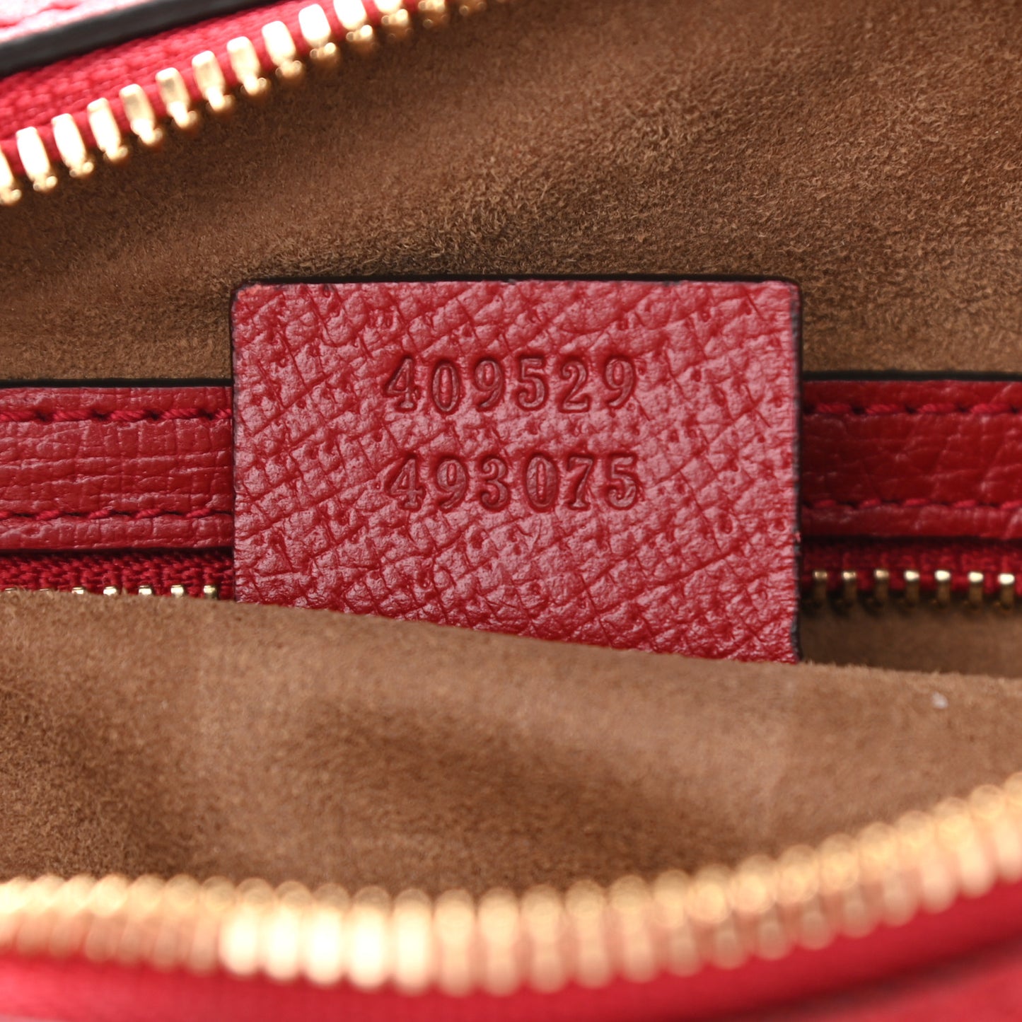 GG Supreme Monogram Tian Small Boston Beige Multicolor Red