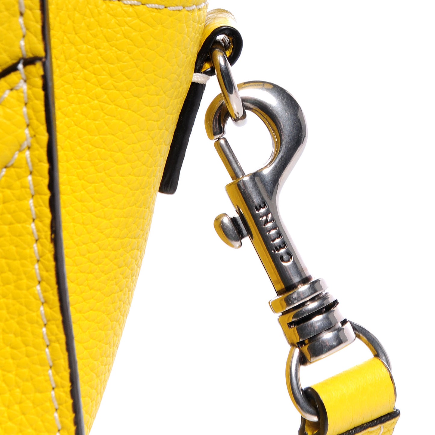 Drummed Leather Nano Luggage Citron