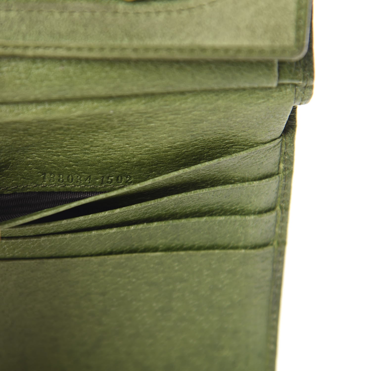 Gucci Suede Hasler Compact Wallet Green 8 of 8