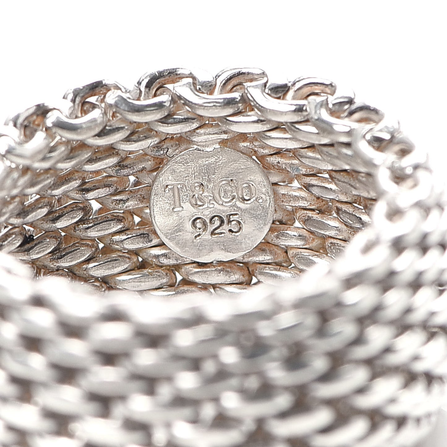 Sterling Silver Somerset Mesh Ring 49 5