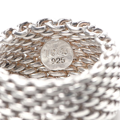 Tiffany Sterling Silver Somerset Mesh Ring 49 5 4 of 4