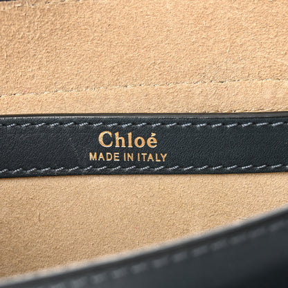 Chloe Calfskin Braided Small Hudson Shoulder Bag Blue 6 of 12