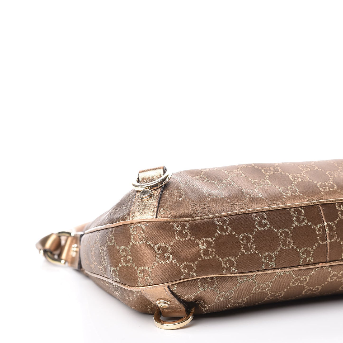 Satin Monogram Medium Abbey D Hobo Bronze