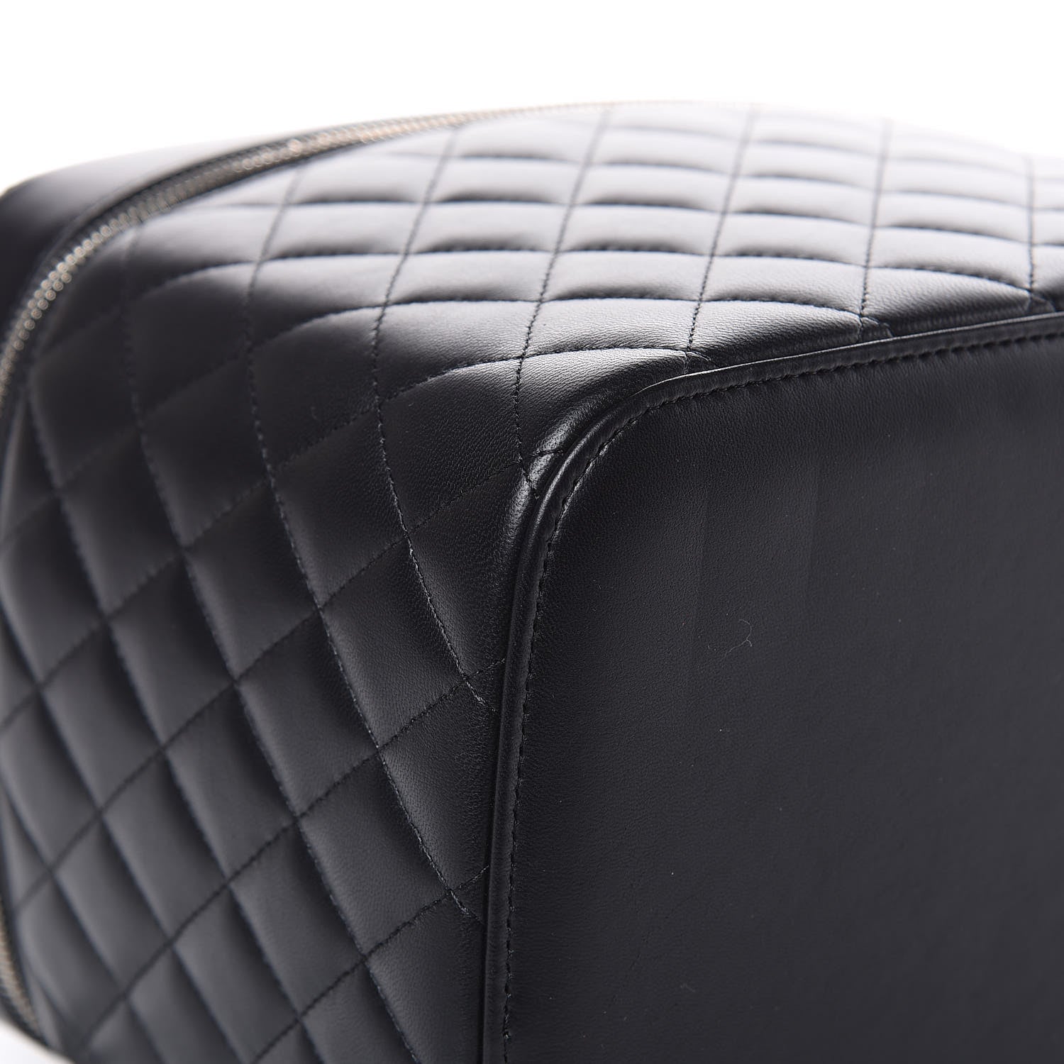 Chanel Lambskin Quilted Small Vanity Pouch Black 8 of 10
