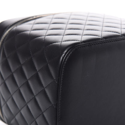 Chanel Lambskin Quilted Small Vanity Pouch Black 8 of 10
