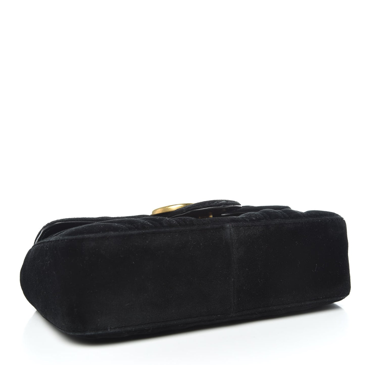 Velvet Matelasse Mini GG Marmont Shoulder Bag Black