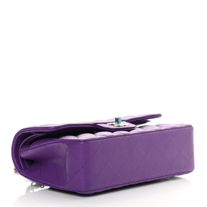 Chanel Caviar Quilted Small Double Flap Dark Purple 4 of 11