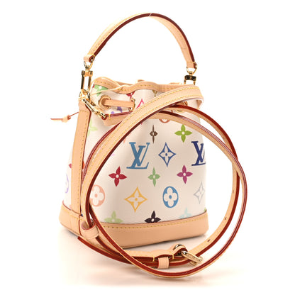 Louis Vuitton LV X TM Monogram Multicolor Nano Noe NV White 3 of 9