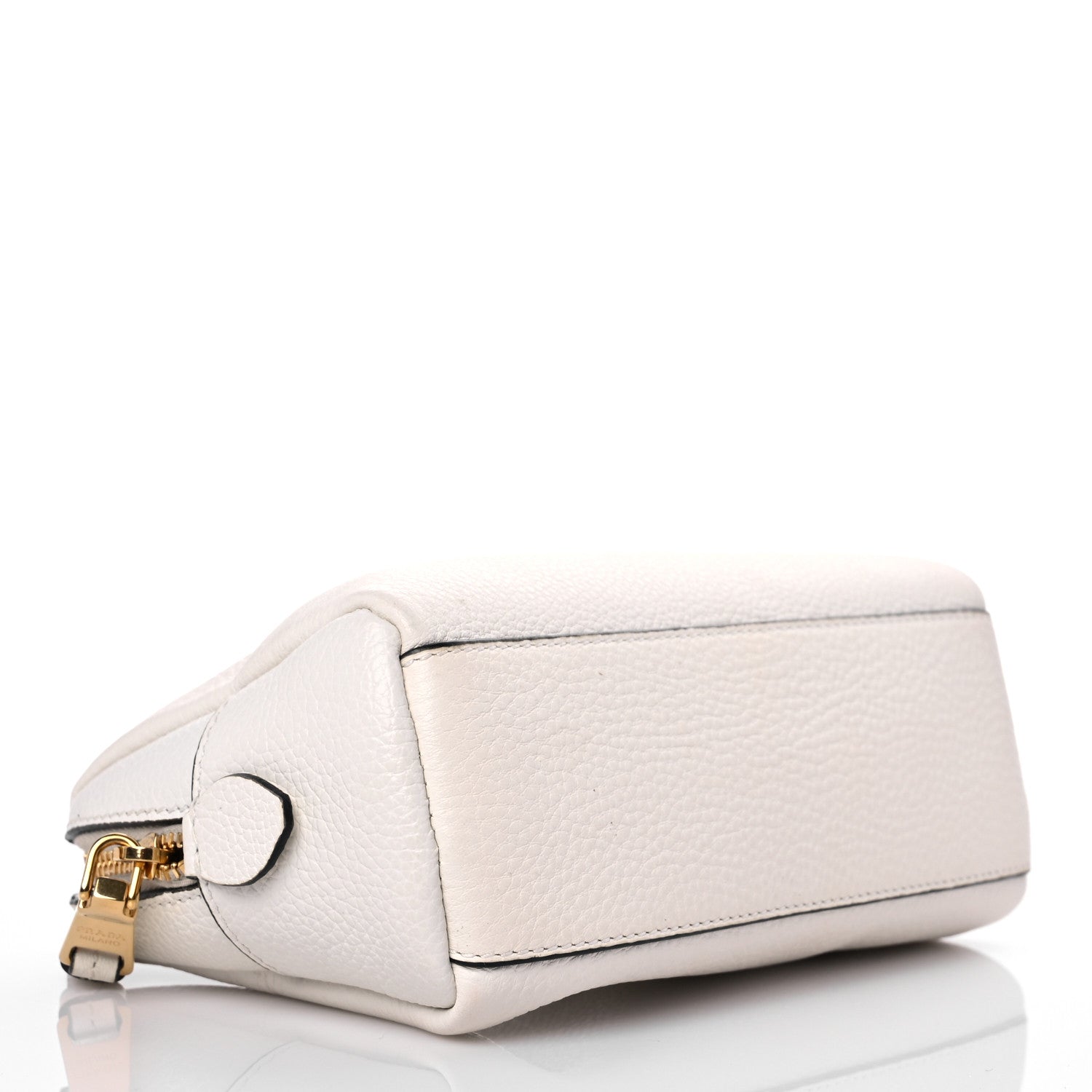 Prada Vitello Daino Cosmetic Pouch White 4 of 15