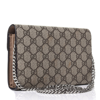 Gucci GG Supreme Monogram Mini Dionysus Chain Wallet Beige Taupe 2 of 4