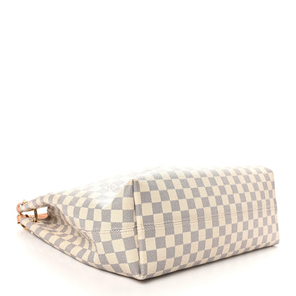 Louis Vuitton Damier Azur Graceful MM Rose Ballerine 4 of 9