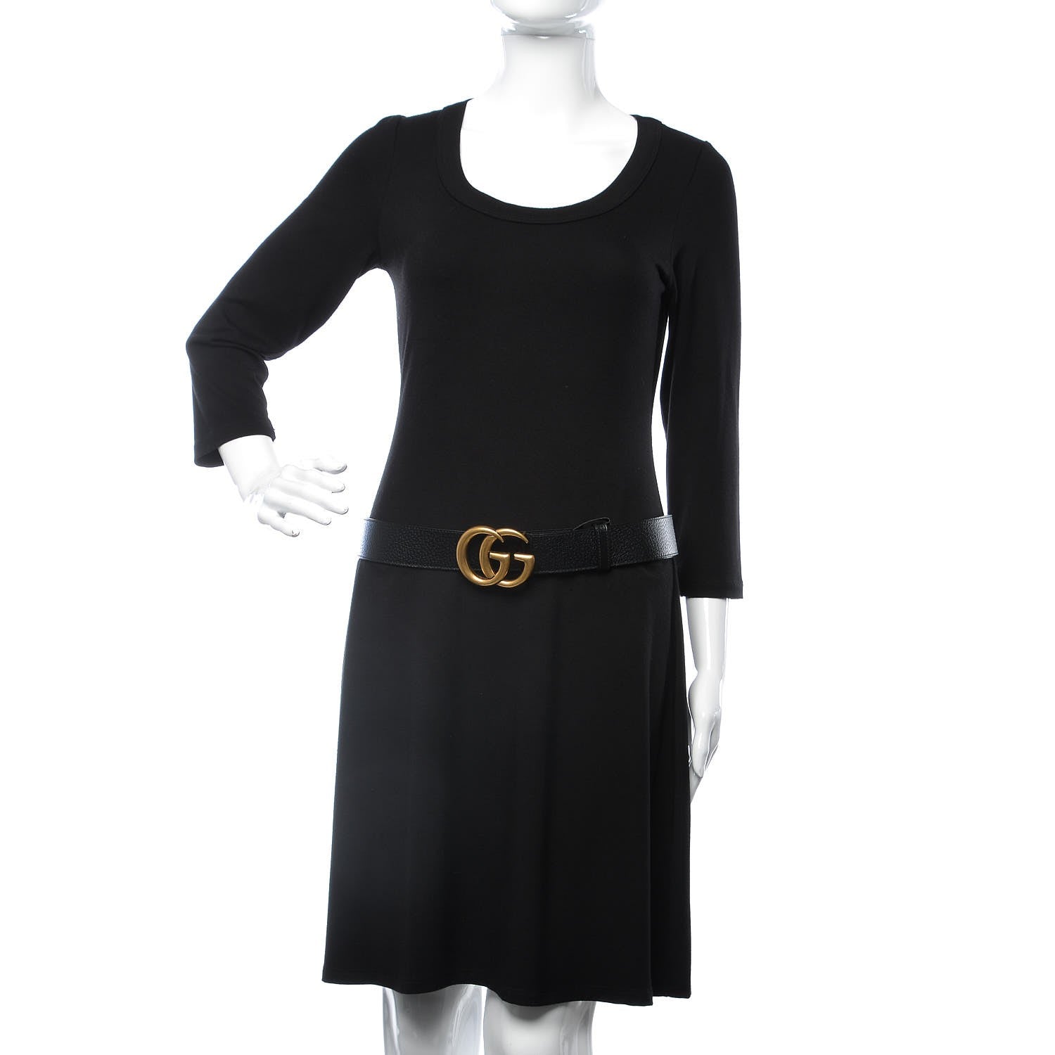 Gucci Textured Calfskin Double G 40mm Belt 90 36 Black 2 of 7