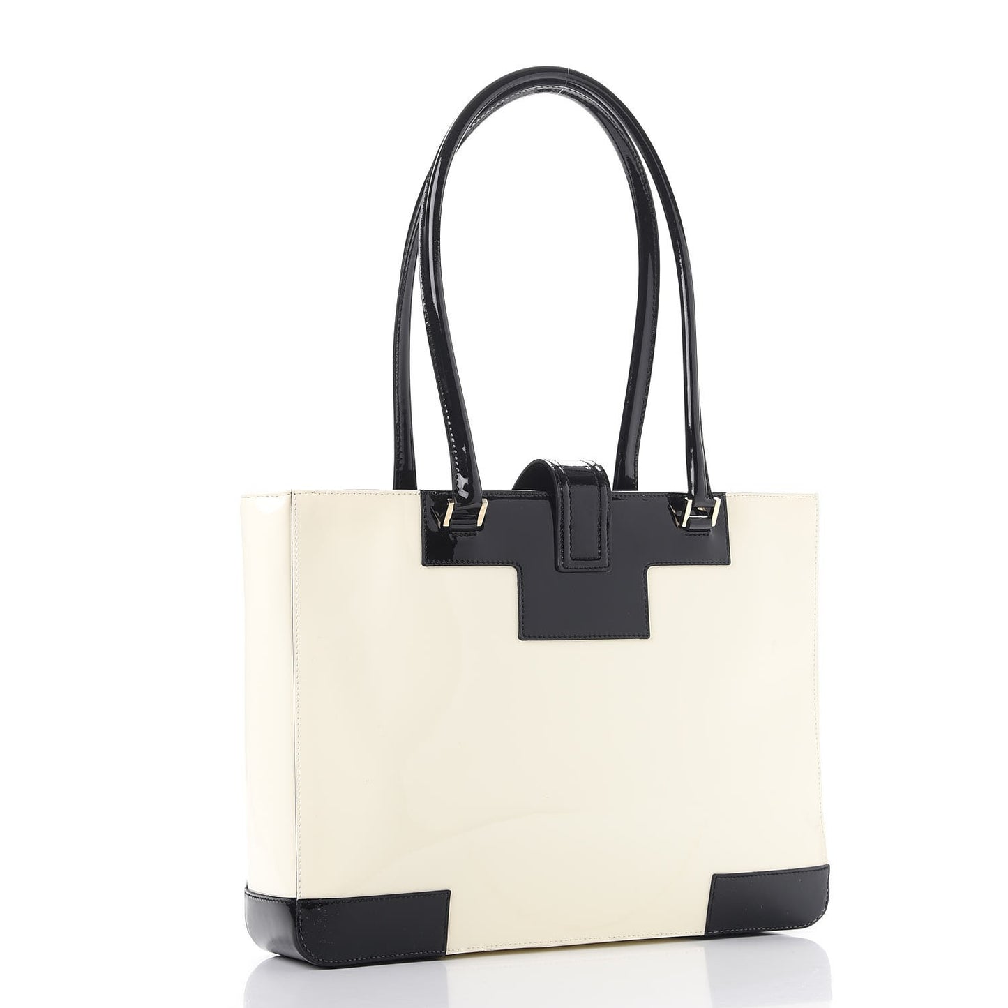 Patent G Tote White Black