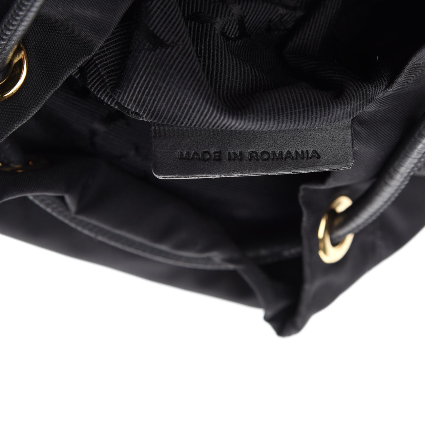Nylon Small Rucksack Backpack Black
