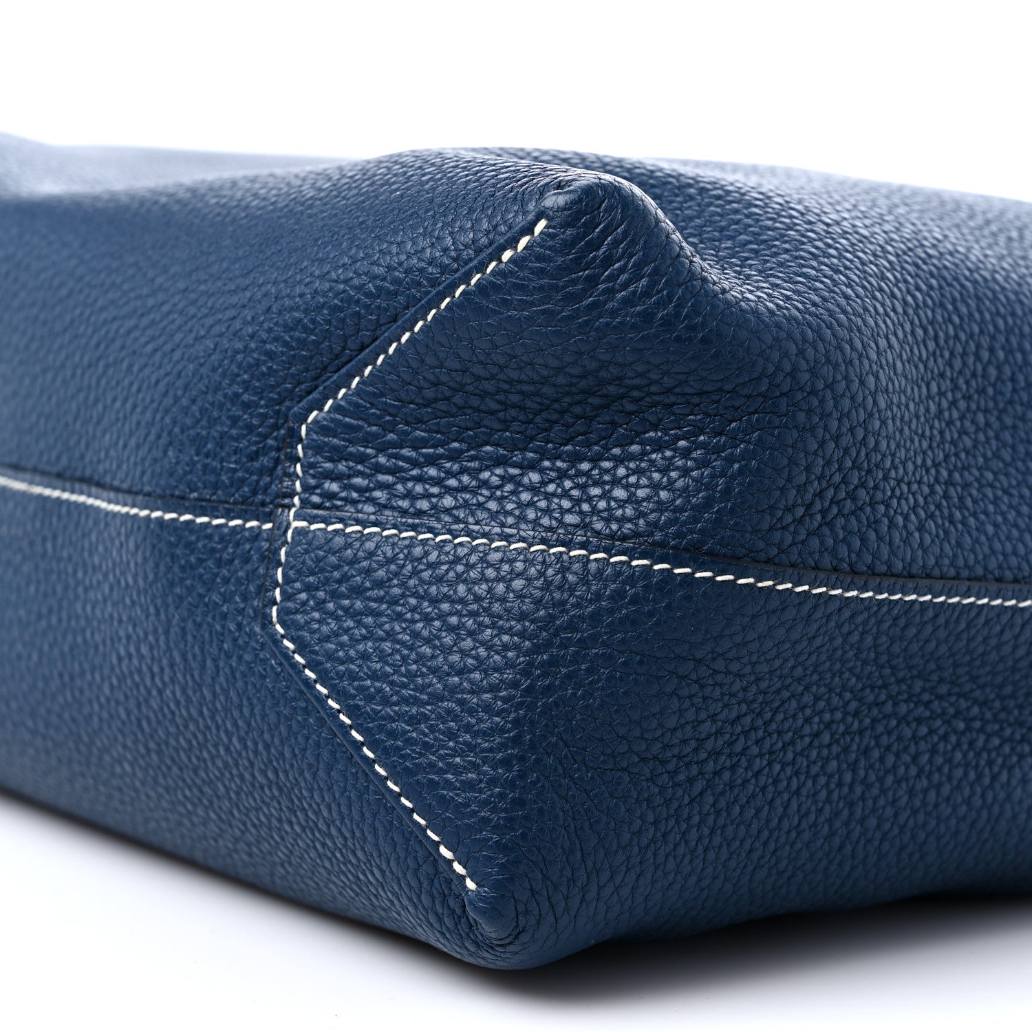 Hermes Taurillon Clemence Double Sens 36 Reversible Tote Bleu Sapphire Izmir 7 of 12