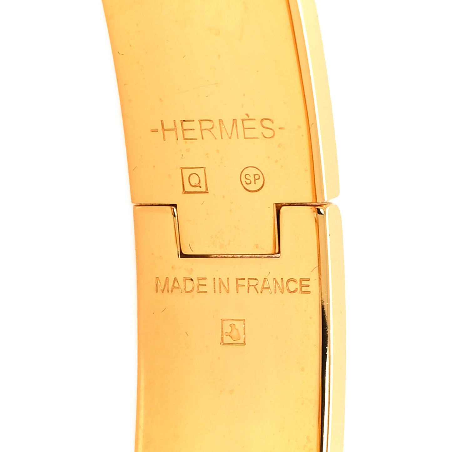 Enamel Narrow Clic Clac H Bracelet PM Black