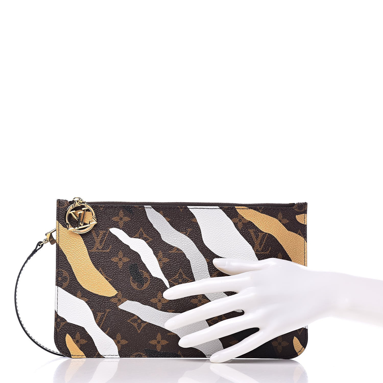 Louis Vuitton X LOL Monogram Neverfull MM GM Pochette Gold Silver 2 of 7
