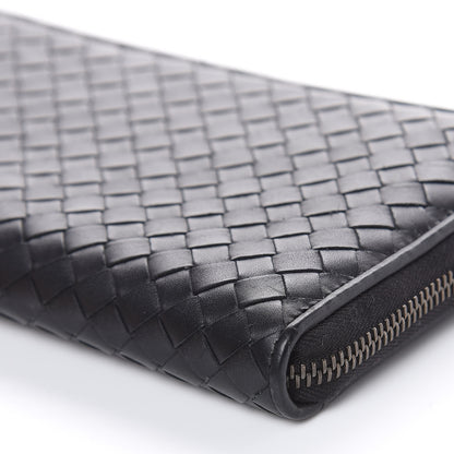 Bottega Veneta Nappa Intrecciato Zip Around Wallet Black 8 of 10