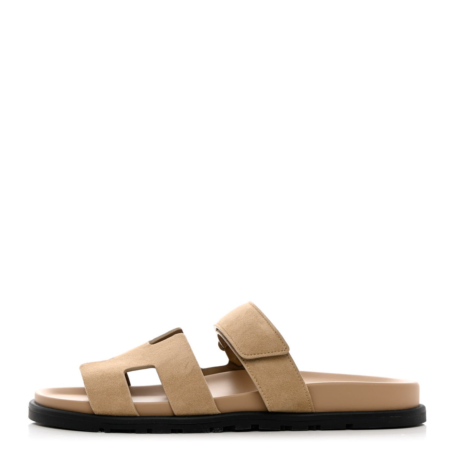 Suede Goatskin Womens Chypre Sandals 41 Beige Argile