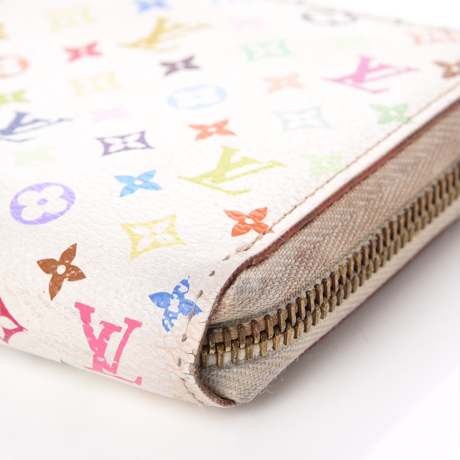 Louis Vuitton Monogram Multicolor Zippy Wallet White 17 of 22