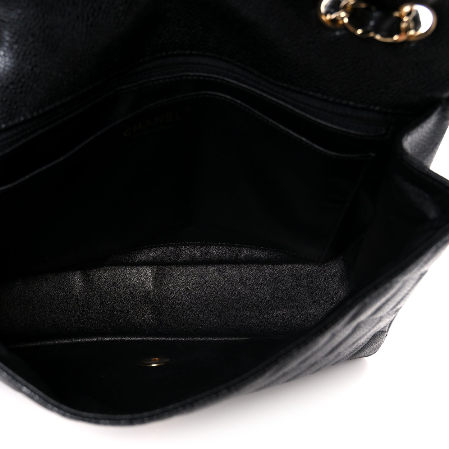 Caviar Quilted Jumbo Single Flap Black