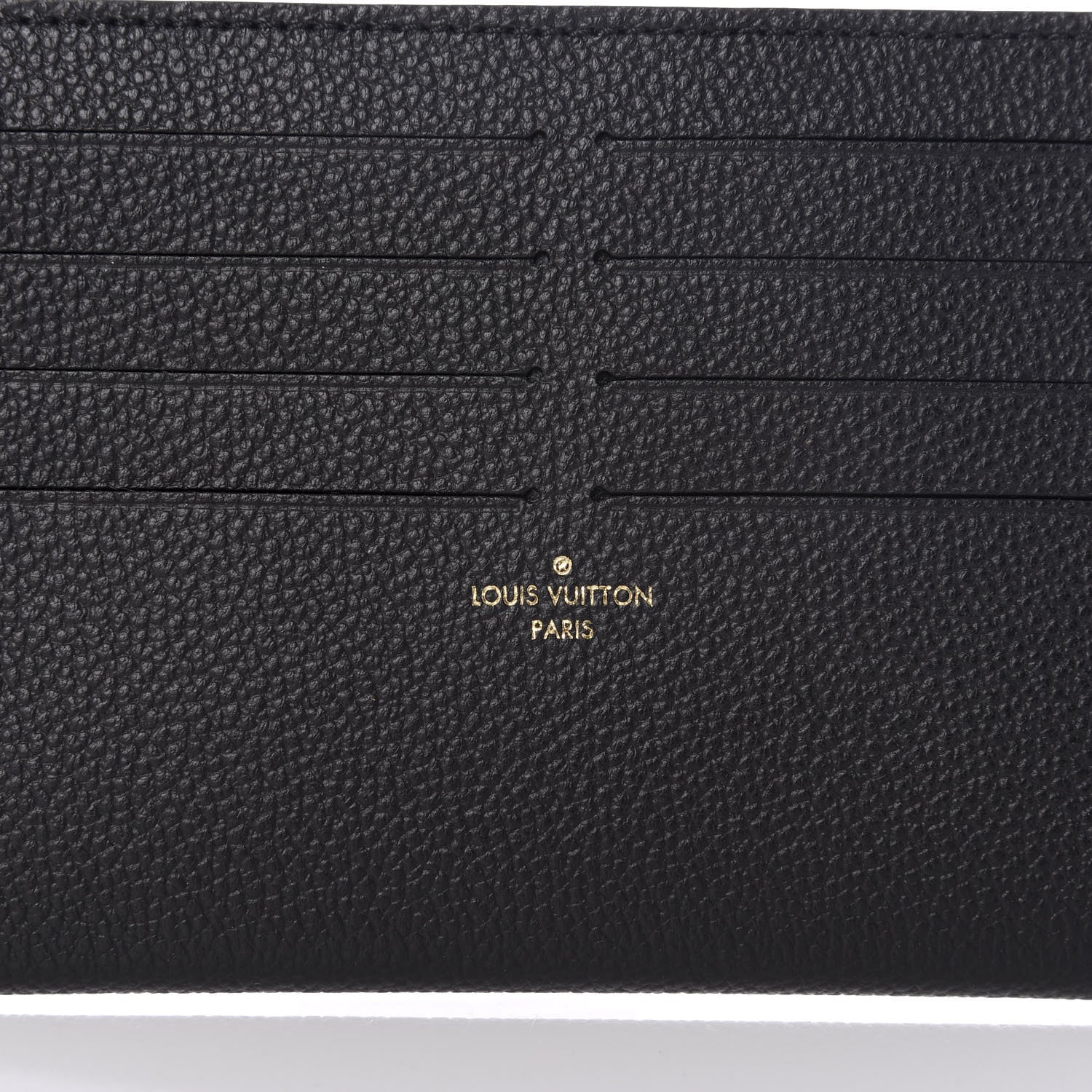 Louis Vuitton Calfskin Felicie Chain Wallet Card Holder Insert Black 5 of 5