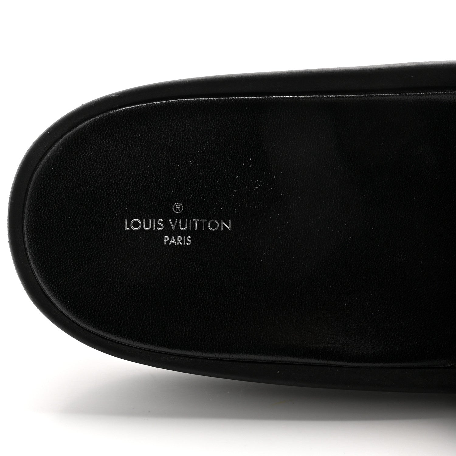 Louis Vuitton Metallic Calfskin Monogram Logo Sunbath Slide Sandals 41 9 of 10
