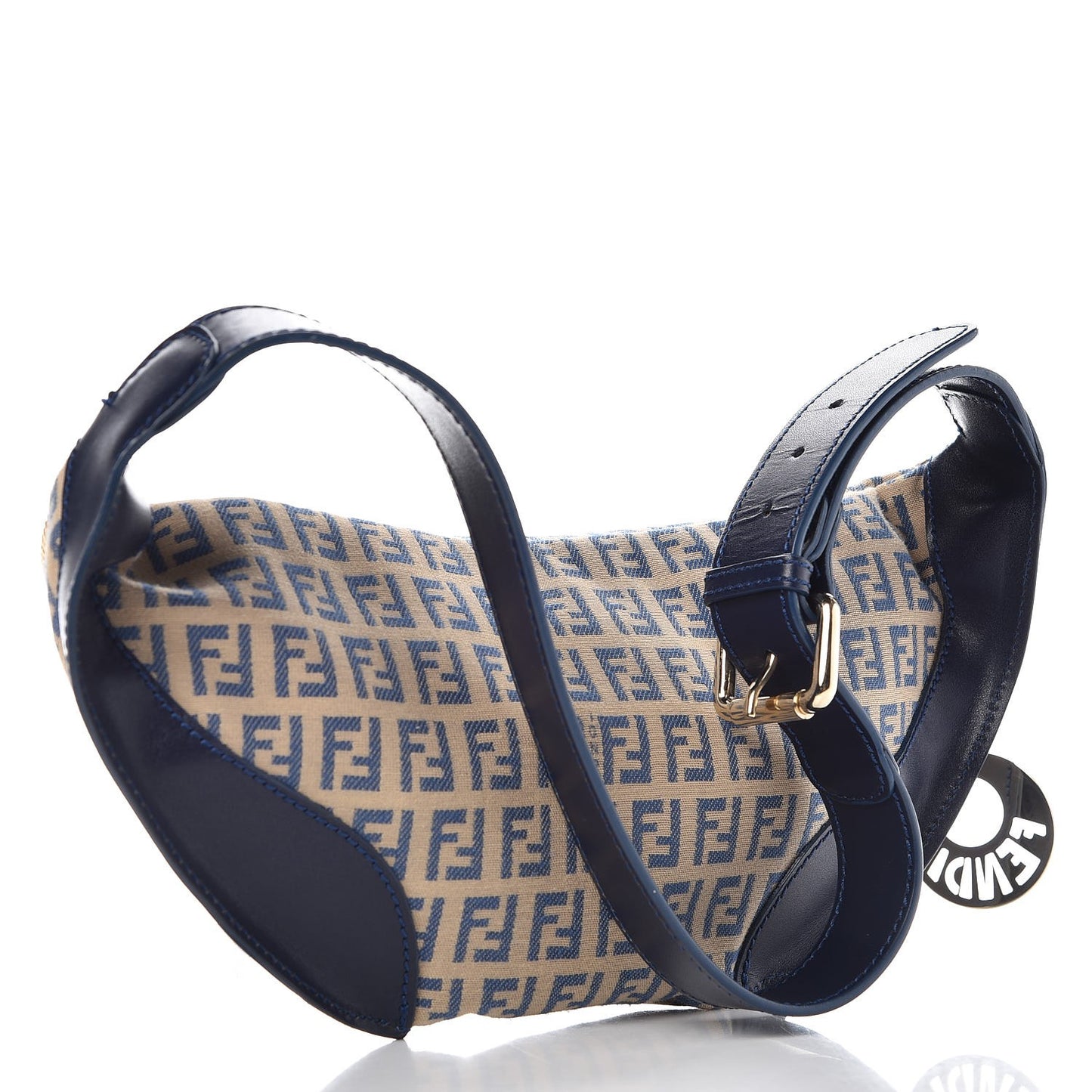 Zucchino Vitello Pocket Waist Bag Beige Azzurro Blue
