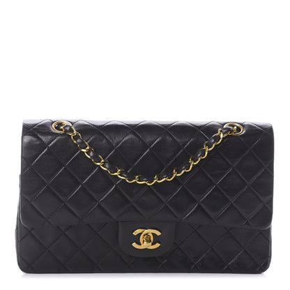 Chanel Lambskin Quilted Medium Double Flap Black 1 of 8