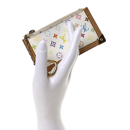 Louis Vuitton Monogram Multicolor Key Pouch White 2 of 7