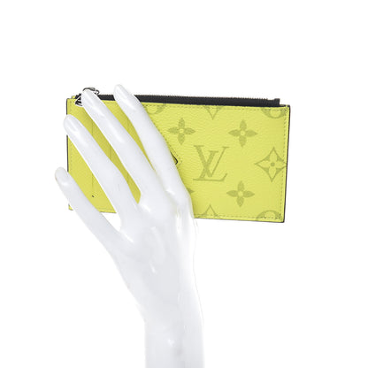 Louis Vuitton Monogram Taiga Coin Card Holder Yellow 2 of 7