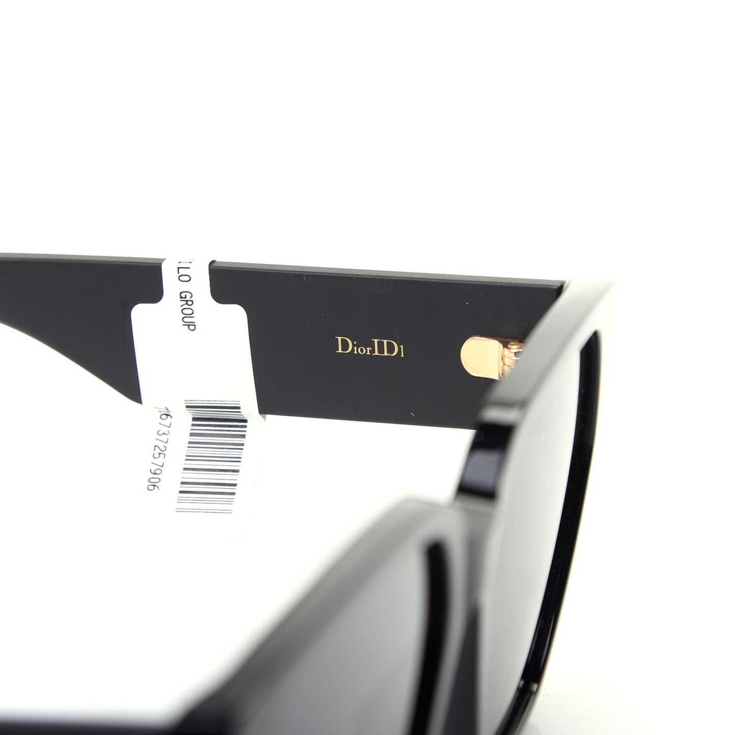 Acetate Square DiorID1 Sunglasses Black