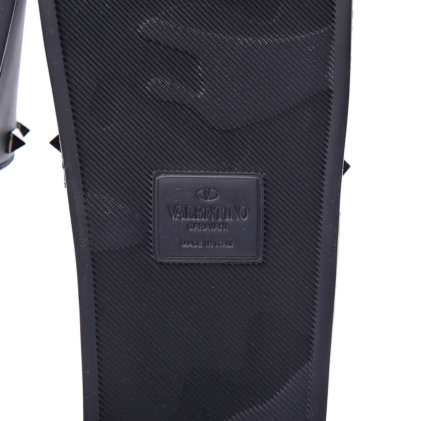 Rubber Rockstud Slide Sandals 40 Marine