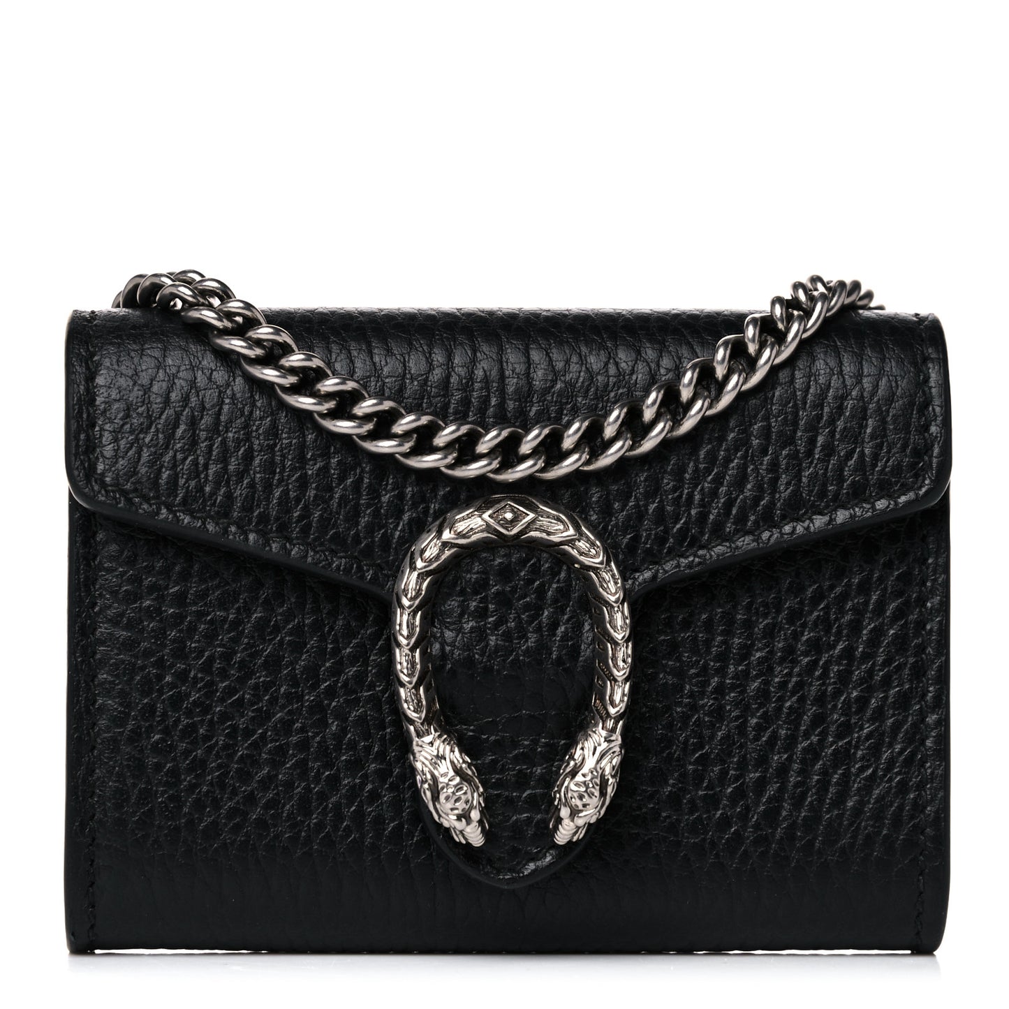 Calfskin Dionysus Coin Purse Black