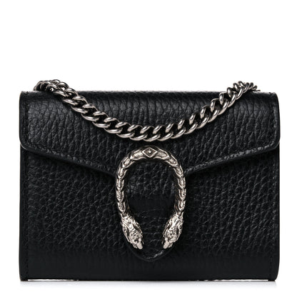 Gucci Calfskin Dionysus Coin Purse Black 1 of 8
