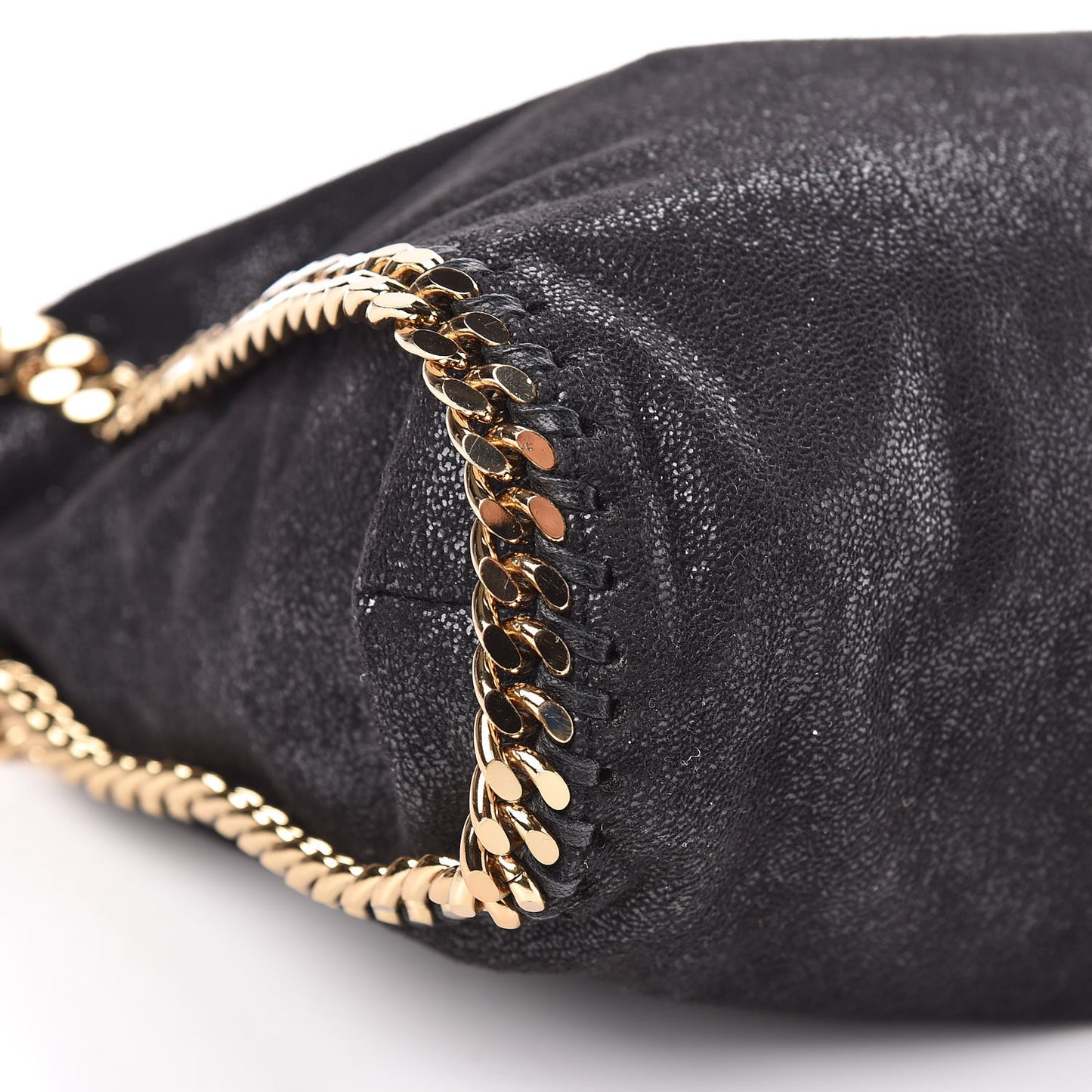 Shaggy Deer Falabella Fold Over Tote Black
