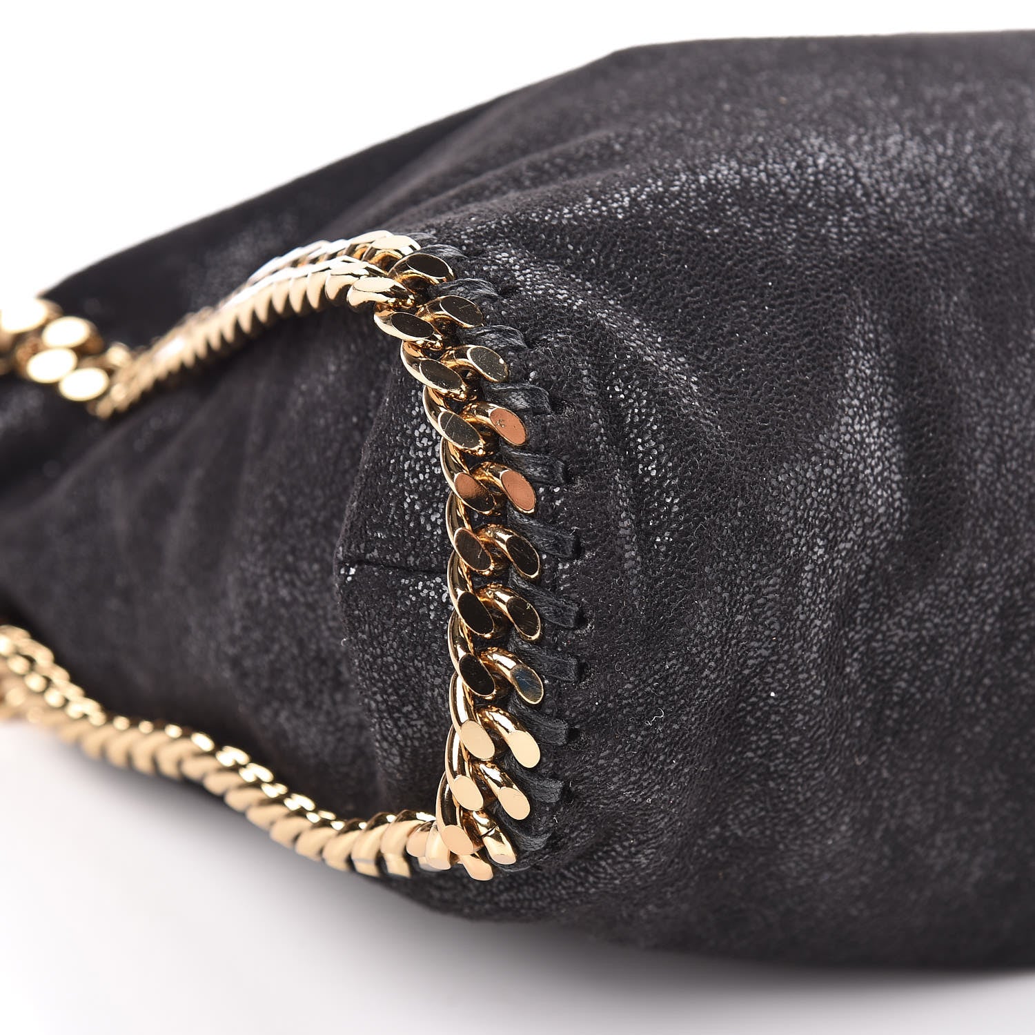 Stella McCartney Shaggy Deer Falabella Fold Over Tote Black 8 of 9