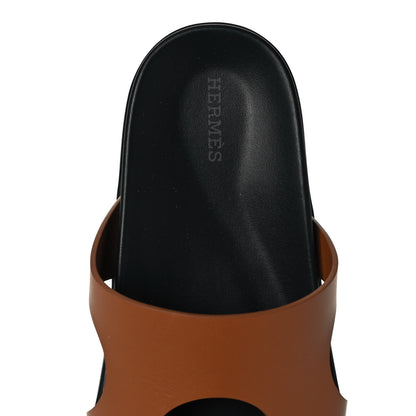 Hermes Calfskin Womens Edith Sandals 39 Naturel 7 of 10