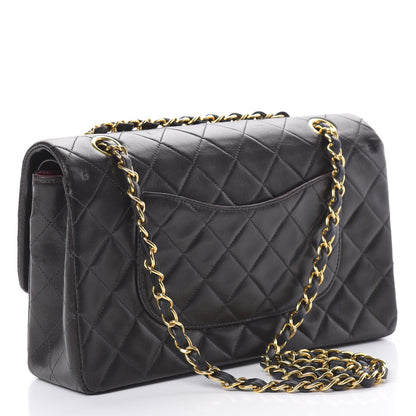 Chanel Lambskin Quilted Medium Double Flap Black 3 of 15